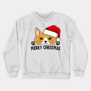 Santa cat Crewneck Sweatshirt